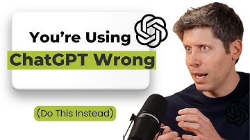 You’re Using ChatGPT Wrong (Do This Instead)