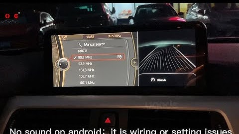 BMW Android  Screen set AUX switching mode - Manual or Automatic for no sound issue