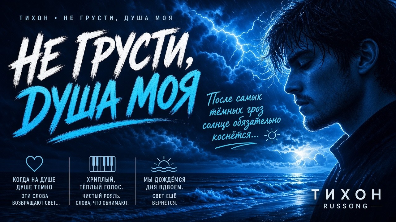 Тихон - Не грусти, душа моя | Когда на душе темно, эти слова возвращают свет...