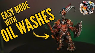 Oil Washes: painting the Empire General miniature by One Page Rules on EASY MODE (EN/PL subs)