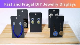 Jewelry Display Ideas for Craft Shows - Flat or Hanging (MAKE in 15 mins or LESS)