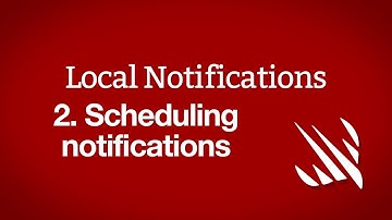 Scheduling notifications: UNUserNotificationCenter – Local Notifications, part 2