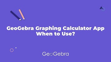 GeoGebra Graphing Calculator App: When to Use?