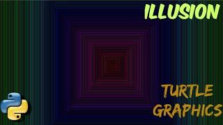 ILLUSION USING TURTLE GRAPHICS | SHUBHANKAR CODES | PYTHON | whatsapp coding status |