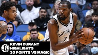Kevin Durant Highlights | 30 Points vs. Orlando Magic