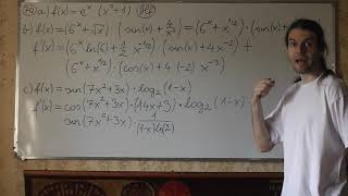 Matematika 1. 05/02. Többszörösen összetett függvények deriválása II. Gyakorlás