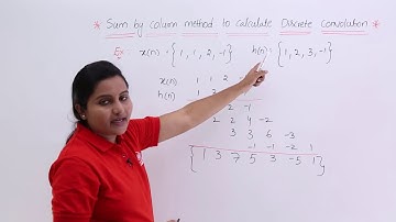 Sum by Column Method to Calculate Discrete Convolution