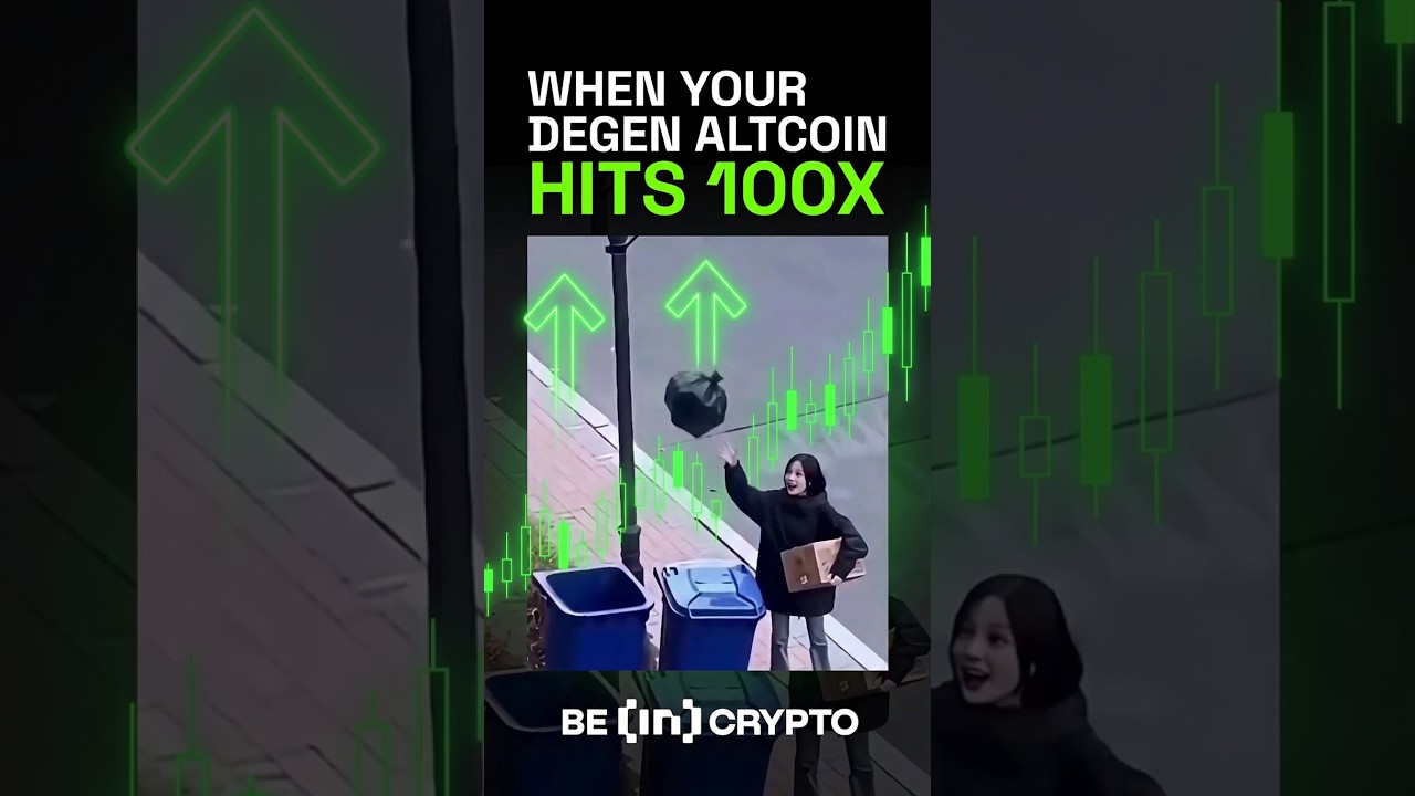 POV: You finally hit a degen trade 🎯 #crypto #memes #trading - YouTube thumbnail