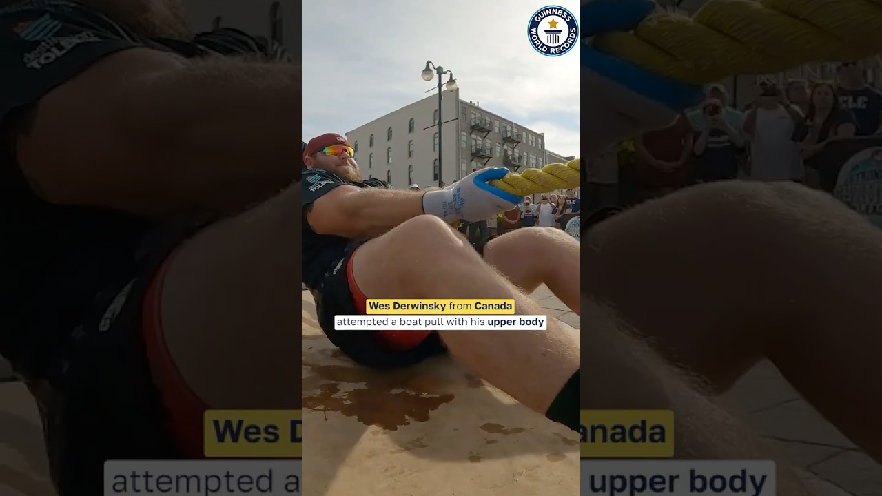 STRONGMAN Wes Derwinsky's record-breaking boat pull 💪