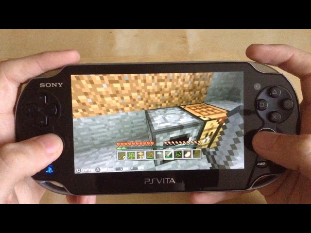 Minecraft Playstation Vita Edition Gameplay - YouTube