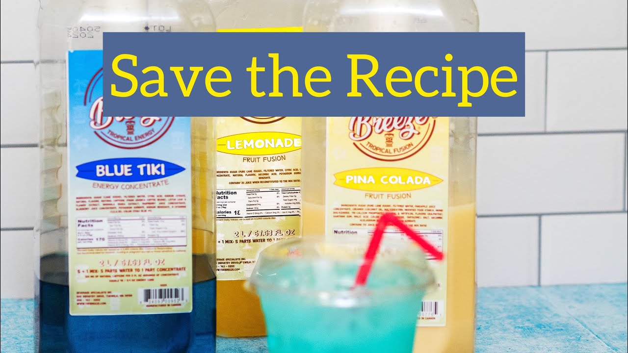 Save the Recipe - Blue Lagoon