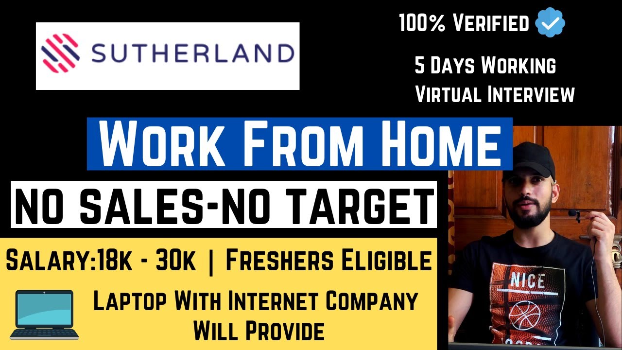 Sutherland Work From Home Jobs For 12th Pass YouTube