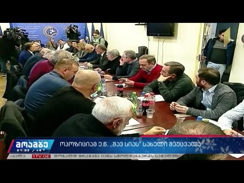 ოპოზიციამ „შავ სიას“ სახელი შეუცვალა