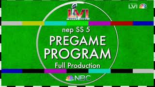 NBC Superbowl LVI Pregame Test Card
