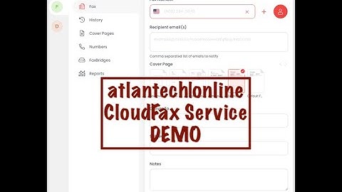 Atlantech Online - CloudFax demo