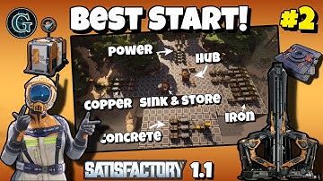 Satisfactory 1.1 Space Elevator, Rotors,  Base Organization! Best Start! #2