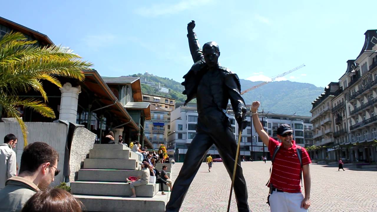 Switzerland, Montreux. Freddie Mercury Memorial. Montreux ...