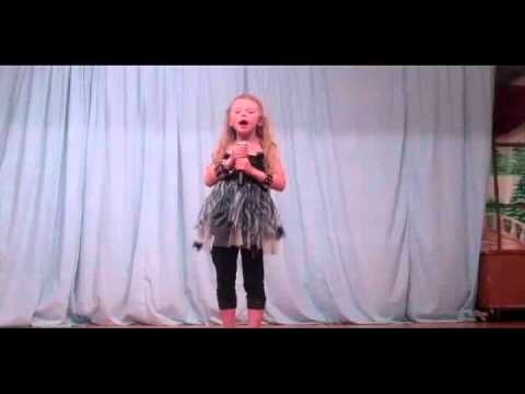 "Alice" Avril Lavigne - a 7 year old girl sings the solo from "Alice in Wonderland"