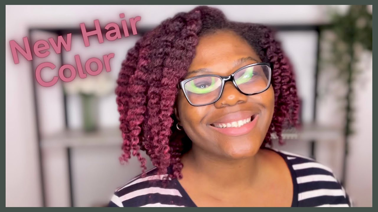 I dyed my 4c hair temporary hair color wax YouTube