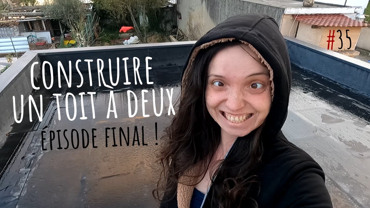 ON CONSTRUIT NOTRE TOIT #10 Ep35 - Un toit étanche - Pose de l'EPDM 2   Rénovation maison chantier