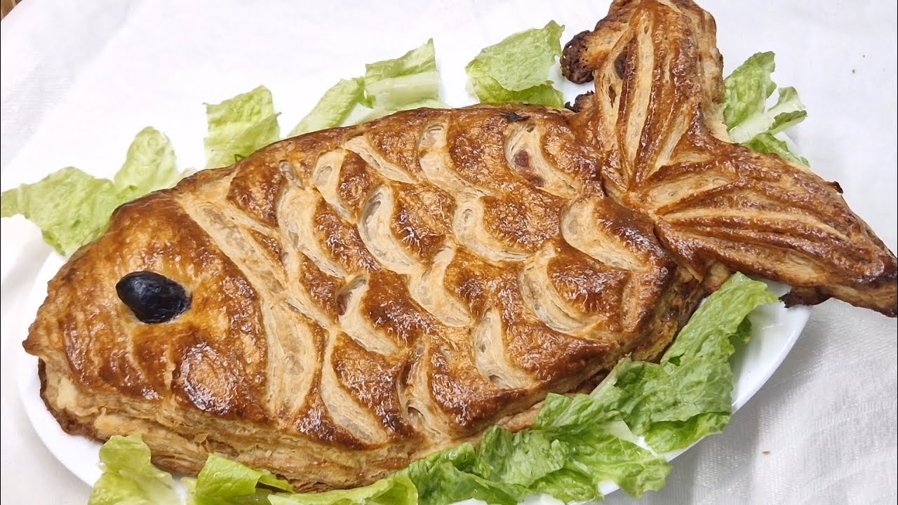 عجينة مورقة محشية/pâte feuilletée farcie 