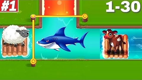 Farm Rescue – Pull the pin Gameplay Walkthrough Level 1-30-20-10 iOS Android Noob vs Hack Skins