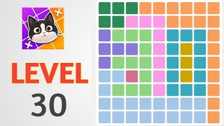 Meowdoku:Brain Puzzle Games Level 30 Full Walkthrough Solution