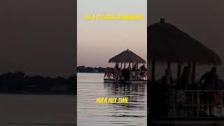 Check out this party hut 🛖 on Lake Ray Hubbard in Dallas, Texas. #basslake #partyboat #hut