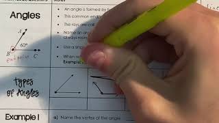 Naming/Classifying Angles