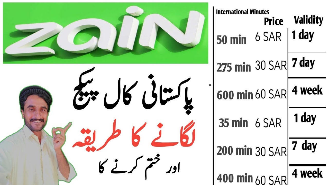 Pakistan Zain Rind Zain Call Package – Zain Pakistan Call Package Code – QPZO