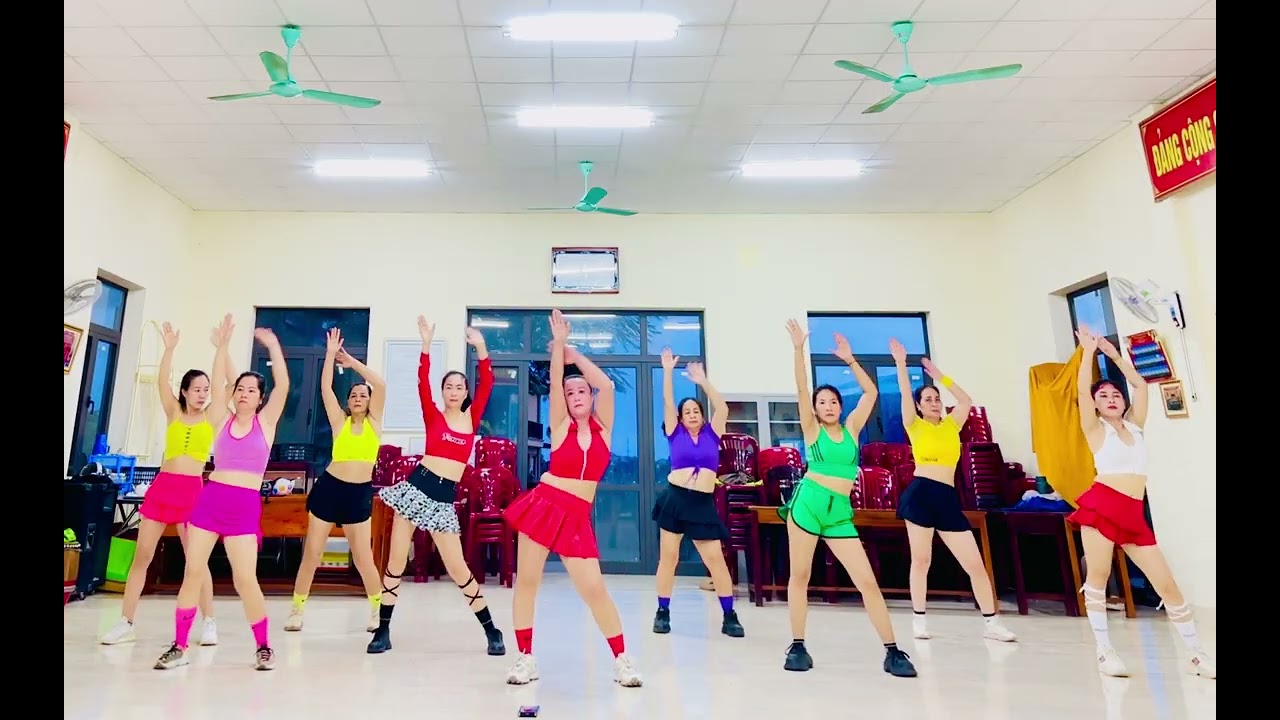 Bài tập tổng hợp AEROBIC 15ph siết eo cực phê