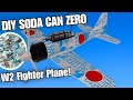 How to Make a DIY homemade Soda Can Airplane from recycled aluminum Cans