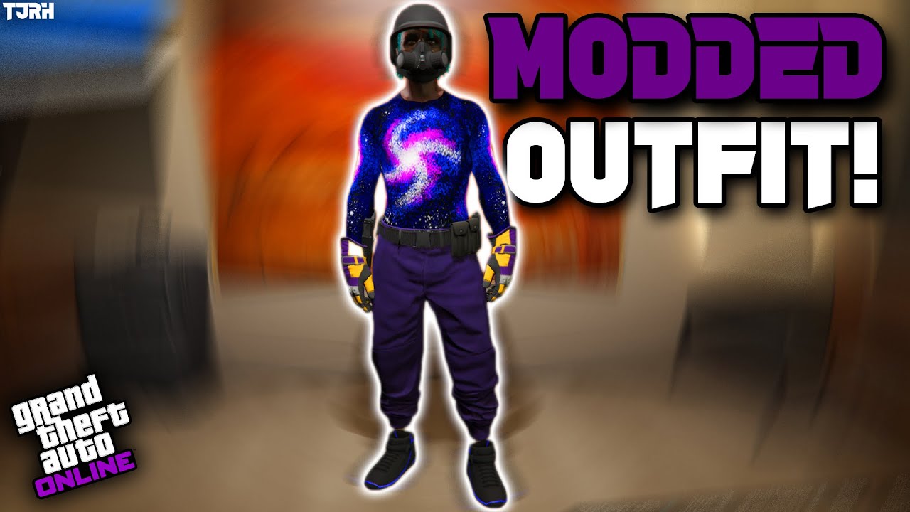 PURPLE JOGGERS Galaxy Modded Outfit 