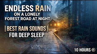 Cozy Rainy Forest Road Ambience | Relax Mind, Reduce Anxiety & Sleep Better