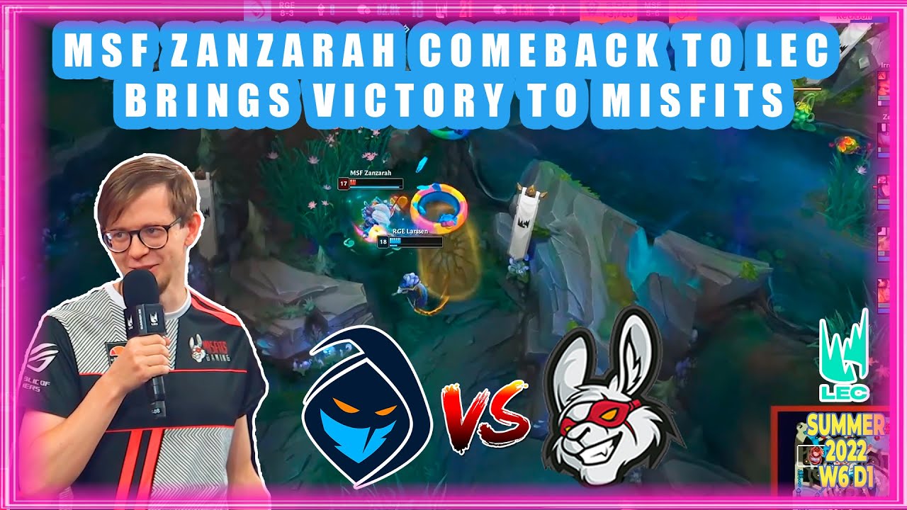 MSF Zanzarah Comeback To LEC Brings Victory to Misfits