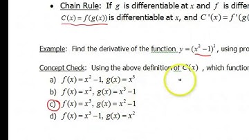 Screencast 2.5.2: Example of the Chain Rule - Polynomials