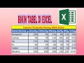 CARA BIKIN TABEL DI MICROSOFT EXCEL || CEPAT DAN MUDAH || TUTORIAL EPS.5