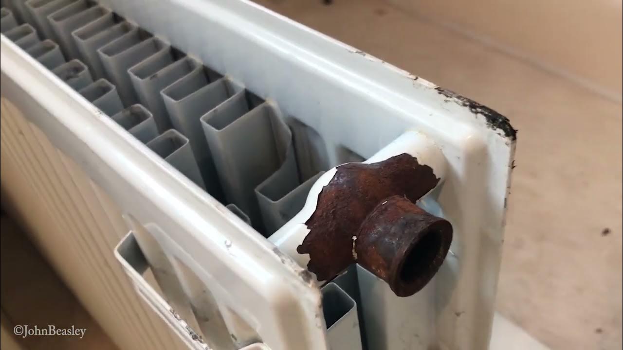 Leaking radiator simple DIY method to fix the dripping central heating