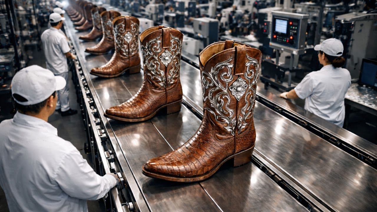 Inside a Luxury Cowboy Boot Factory (Full Process) - YouTube