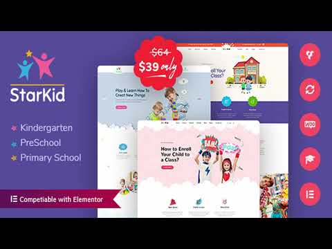 Kindergarten & Children Care WordPress Theme | StarKid | Themeforest Website Templates and Themes