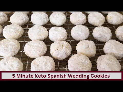 5 Minute Keto Spanish Wedding Cookies (Gluten Free and Nut Free options)