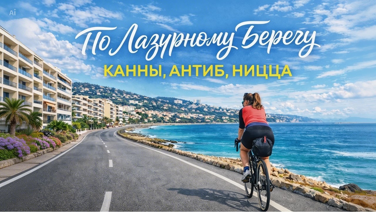 Велопутешествие по Франции: ПВД Канны - Ницца в день святого Валентина