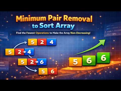 Jan 22, 2026 - Leetcode Daily Challenge - Problem #3507. Minimum Pair Removal to Sort Array I