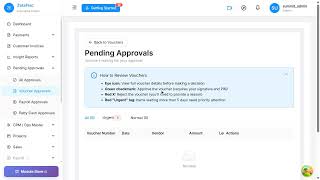 Paying a Bill by Voucher, with Approval
