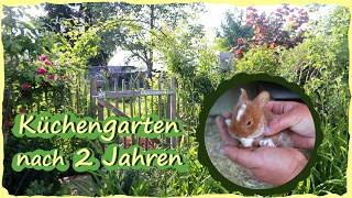 Küchen & Gemüse Garten nach zwei Jahren & Gartenarbeit Juni