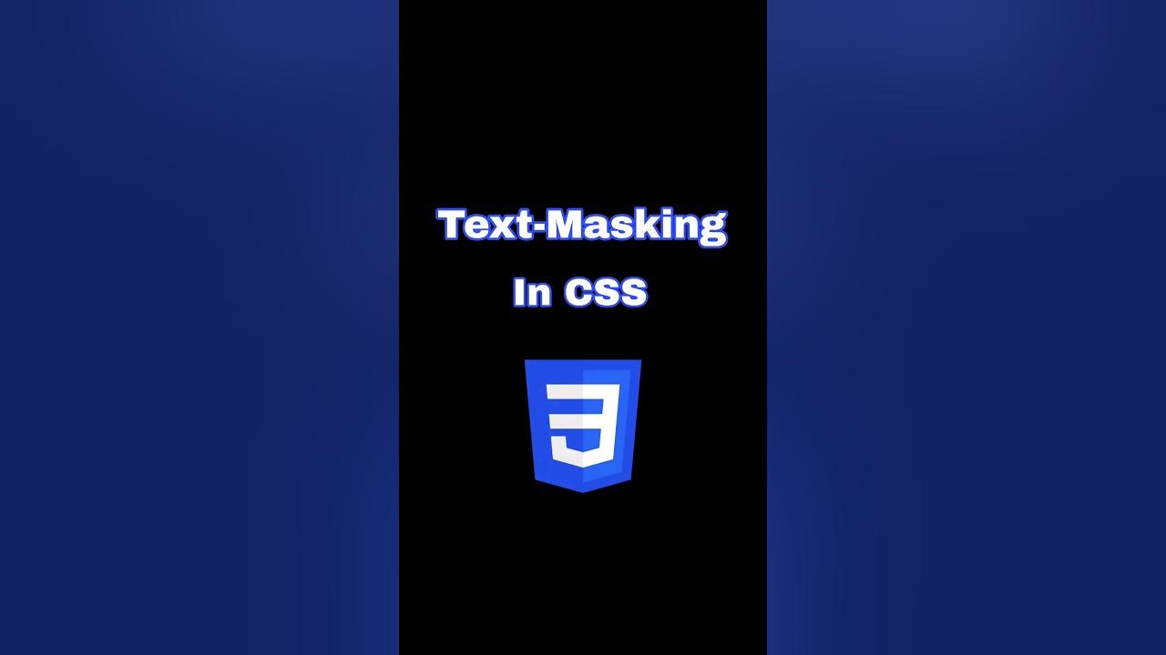 Text masking in css#trending #shortviral #shortsvideo #csseffects#text ...
