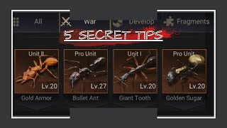 The Ants: Underground Kingdom, Pro marching units secret tips