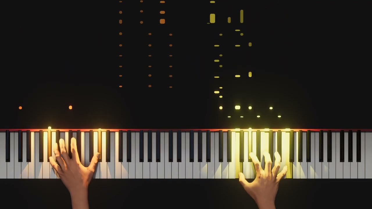 Indiana Jones - Raiders March (Piano Version) (Synthesia Piano Tutorial) AI hands
