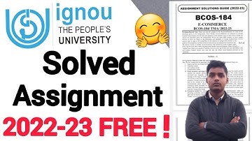 Ignou का solved Assignment फ्री में कहा मिलेगा 2022-23//यहा मिलता है ignou का Free solved assignment