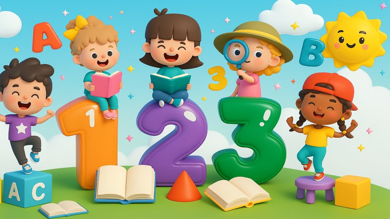 1234 Counting Song for Kids | Learn Numbers 1-10 | Nursery Rhymes & Baby Songs 